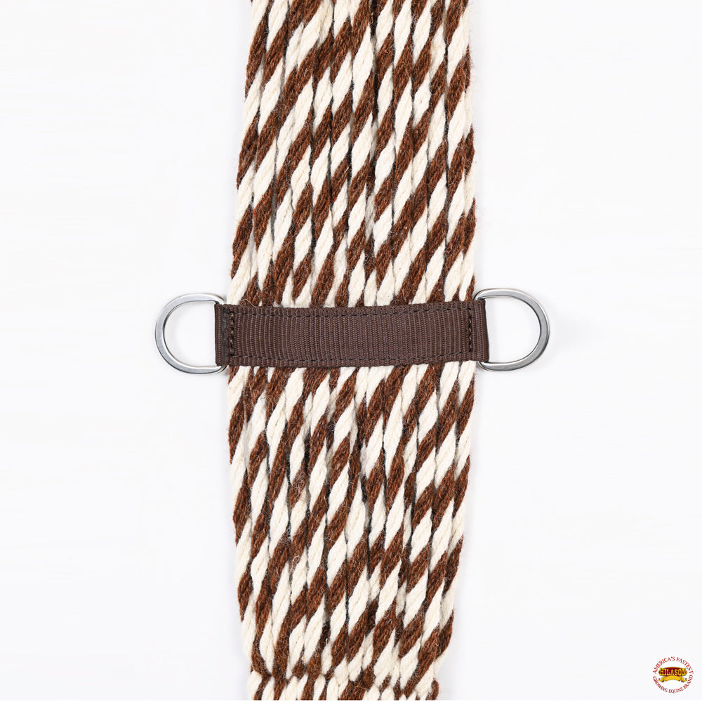 HILASON Horse Western 27 Strand Double Weave Two-Tone Roper Cinch Girth | Strap