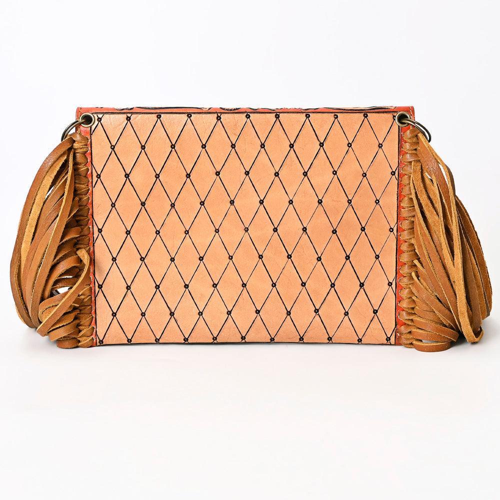 American Darling Hand-Tooled Leather Envelope Bag