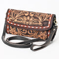 American Darling Hand-Tooled Painted Leather Clutch