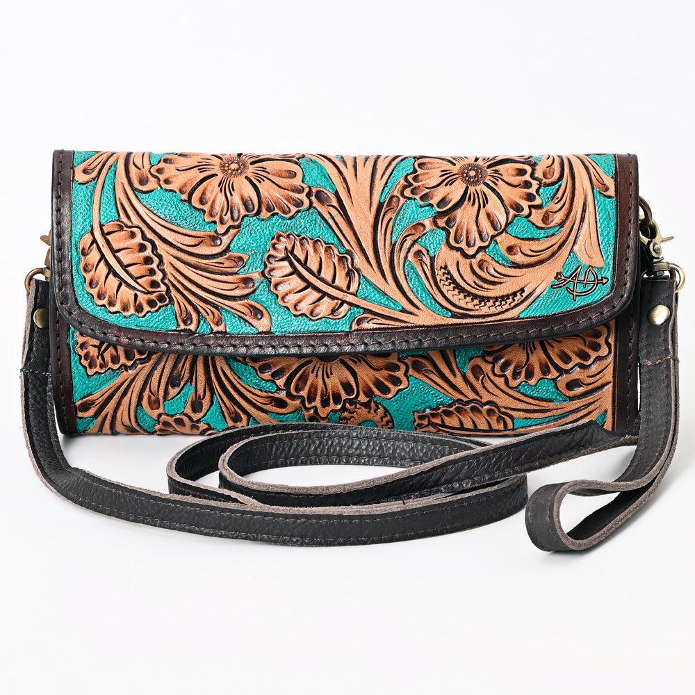 American Darling Hand-Tooled Genuine Leather Bag