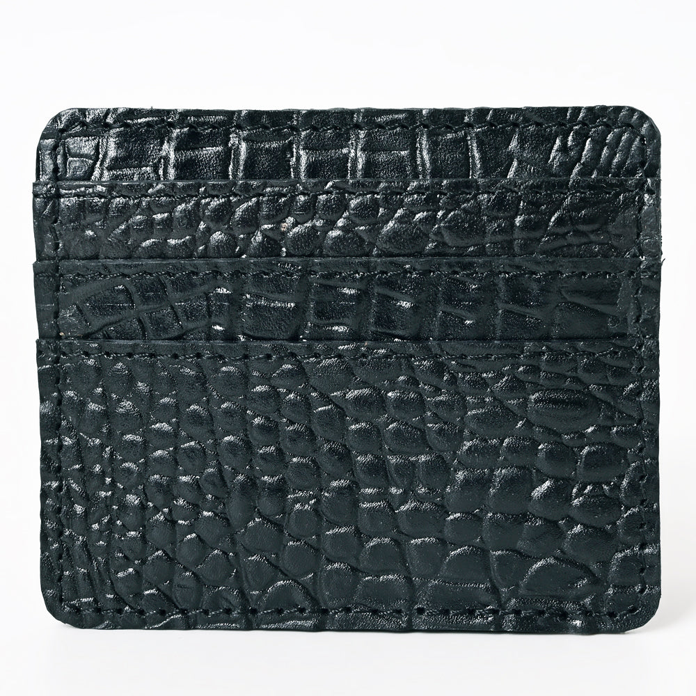 American Darling Card-Holder Crocodile Embossed Genuine Leather