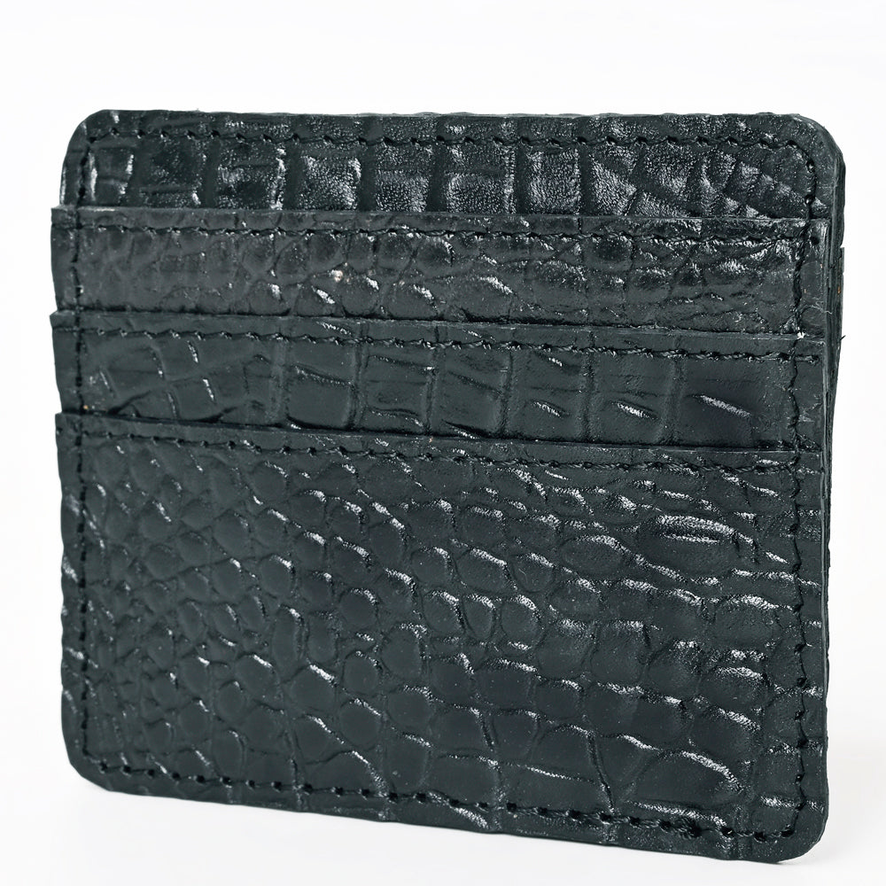 American Darling Card-Holder Crocodile Embossed Genuine Leather