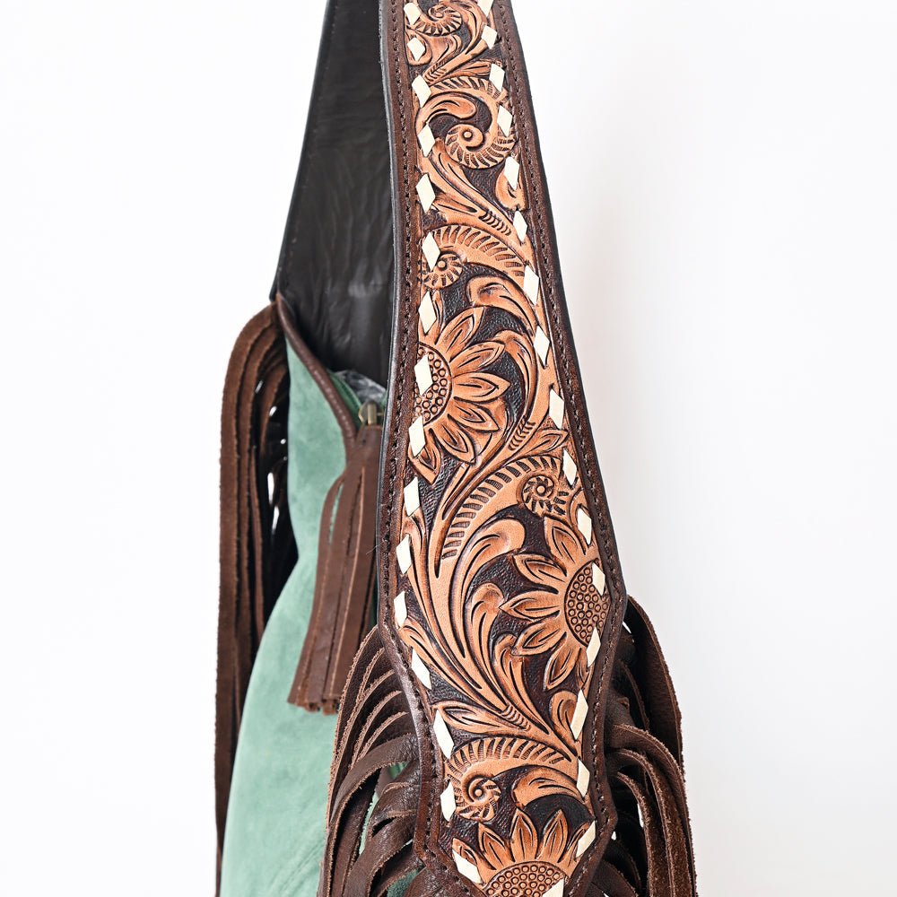 American Darling Hand-Tooled Genuine Leather Bag