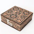 American Darling Jewelry Case Hand Tooled Hair-On Genuine Leather
