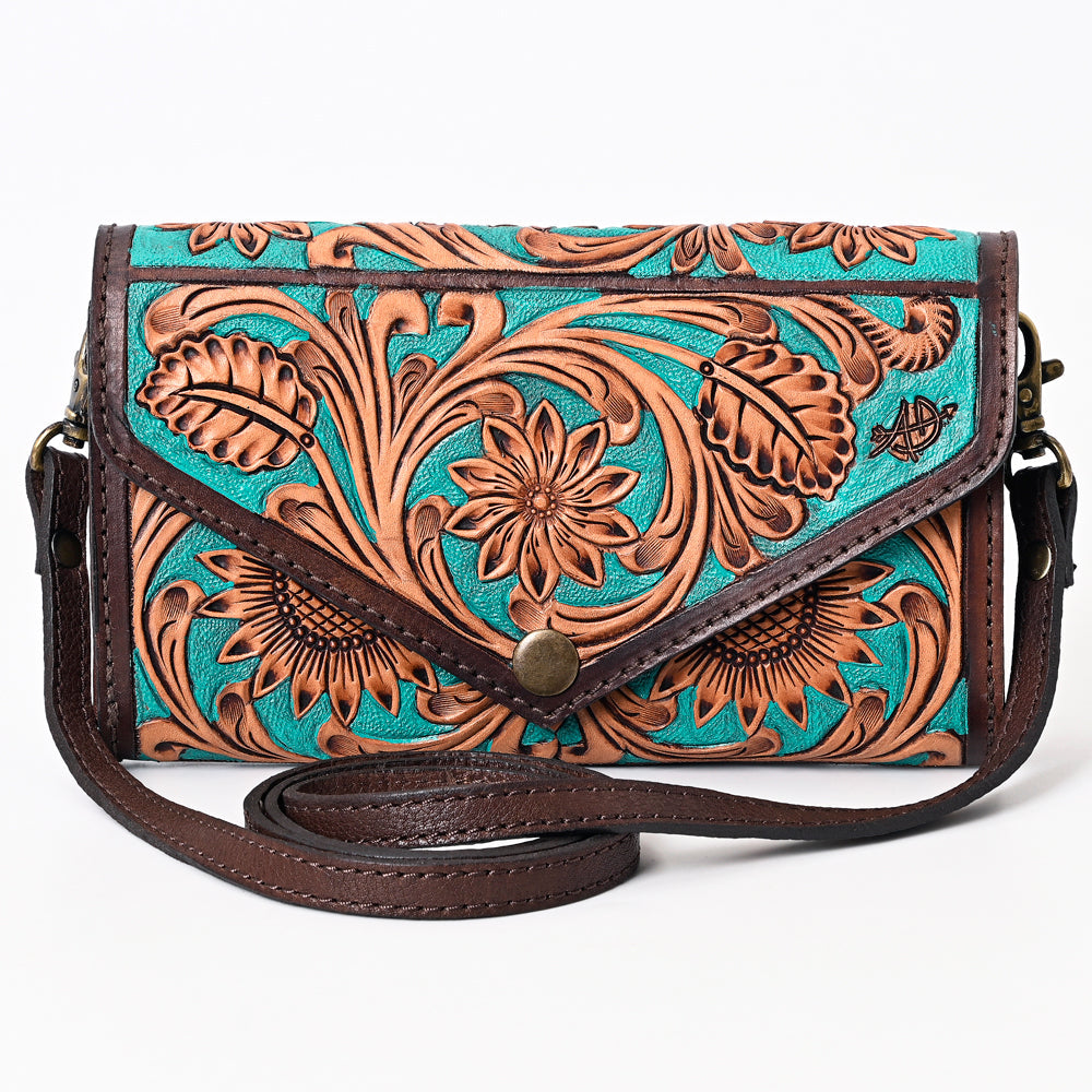 American Darling Hand-Tooled Genuine Leather Bag