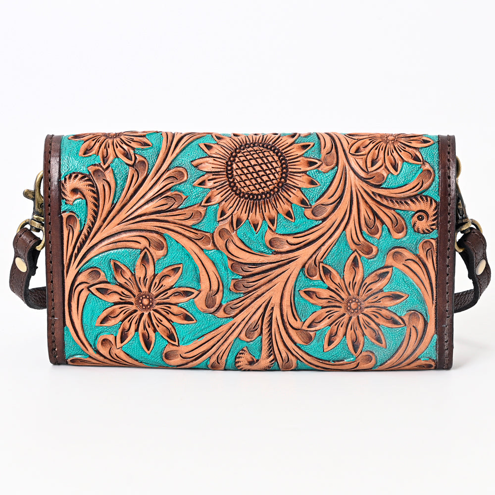 American Darling Hand-Tooled Genuine Leather Bag