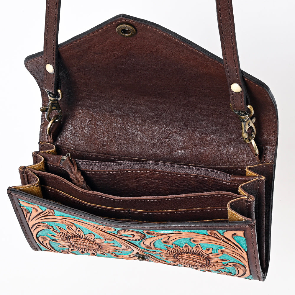 American Darling Hand-Tooled Genuine Leather Bag