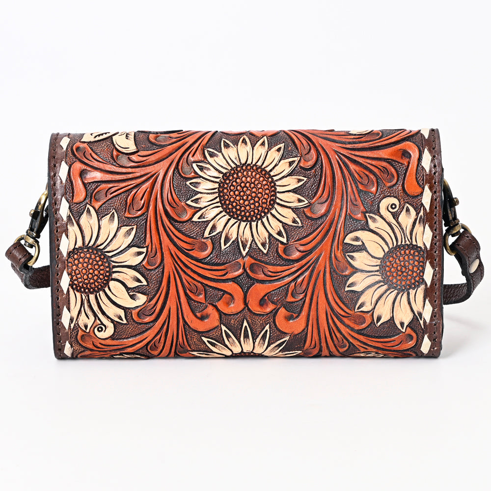 American Darling Hand-Tooled Genuine Leather Bag