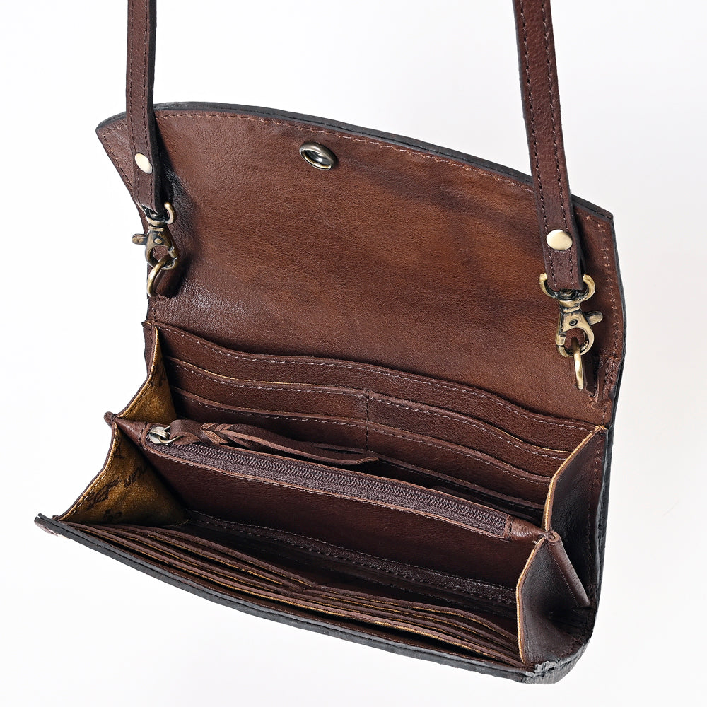 American Darling Hand-Tooled Genuine Leather Bag