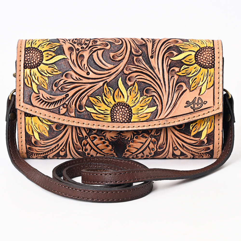 American Darling Hand-Tooled Genuine Leather Bag
