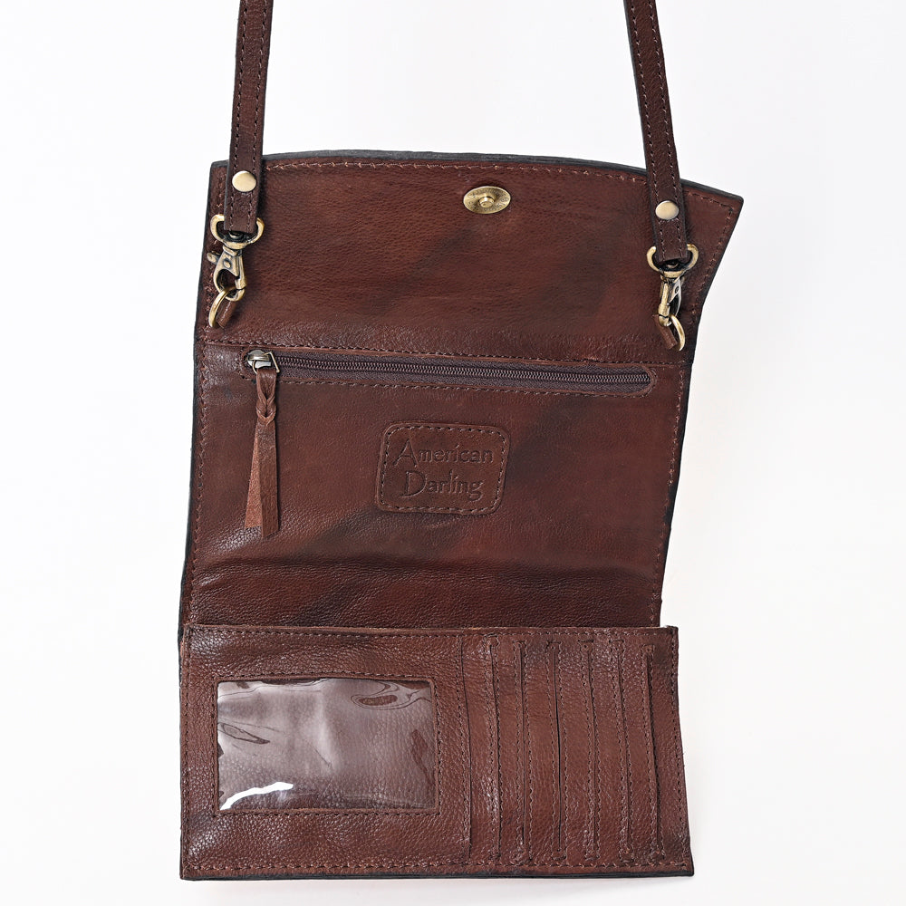 American Darling Hand-Tooled Genuine Leather Bag