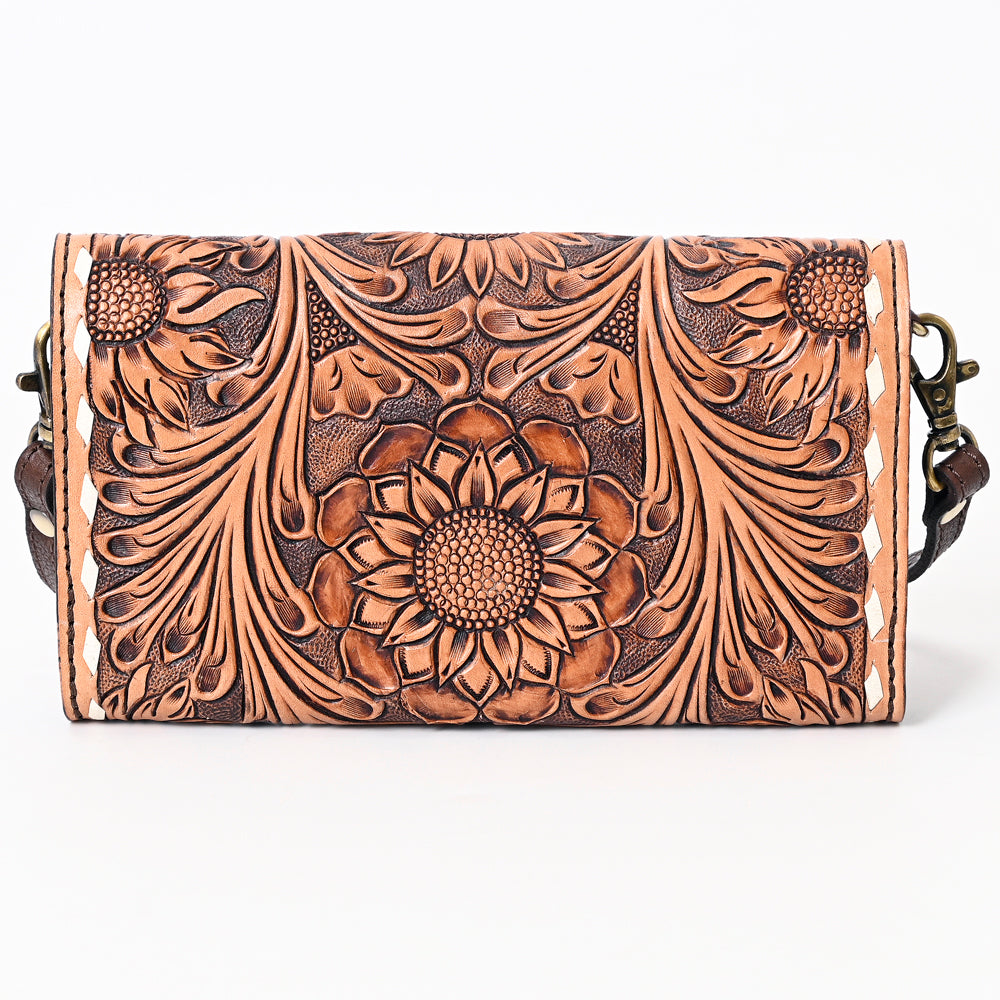 American Darling Hand-Tooled Genuine Leather Bag