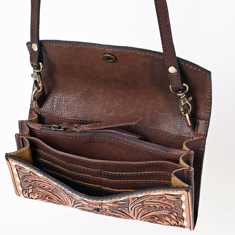 American Darling Hand-Tooled Genuine Leather Bag