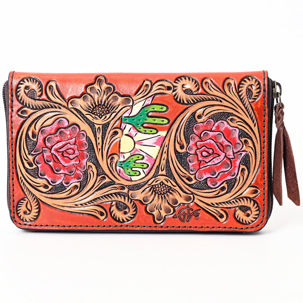 American Darling Hand-Tooled Genuine Leather Bag