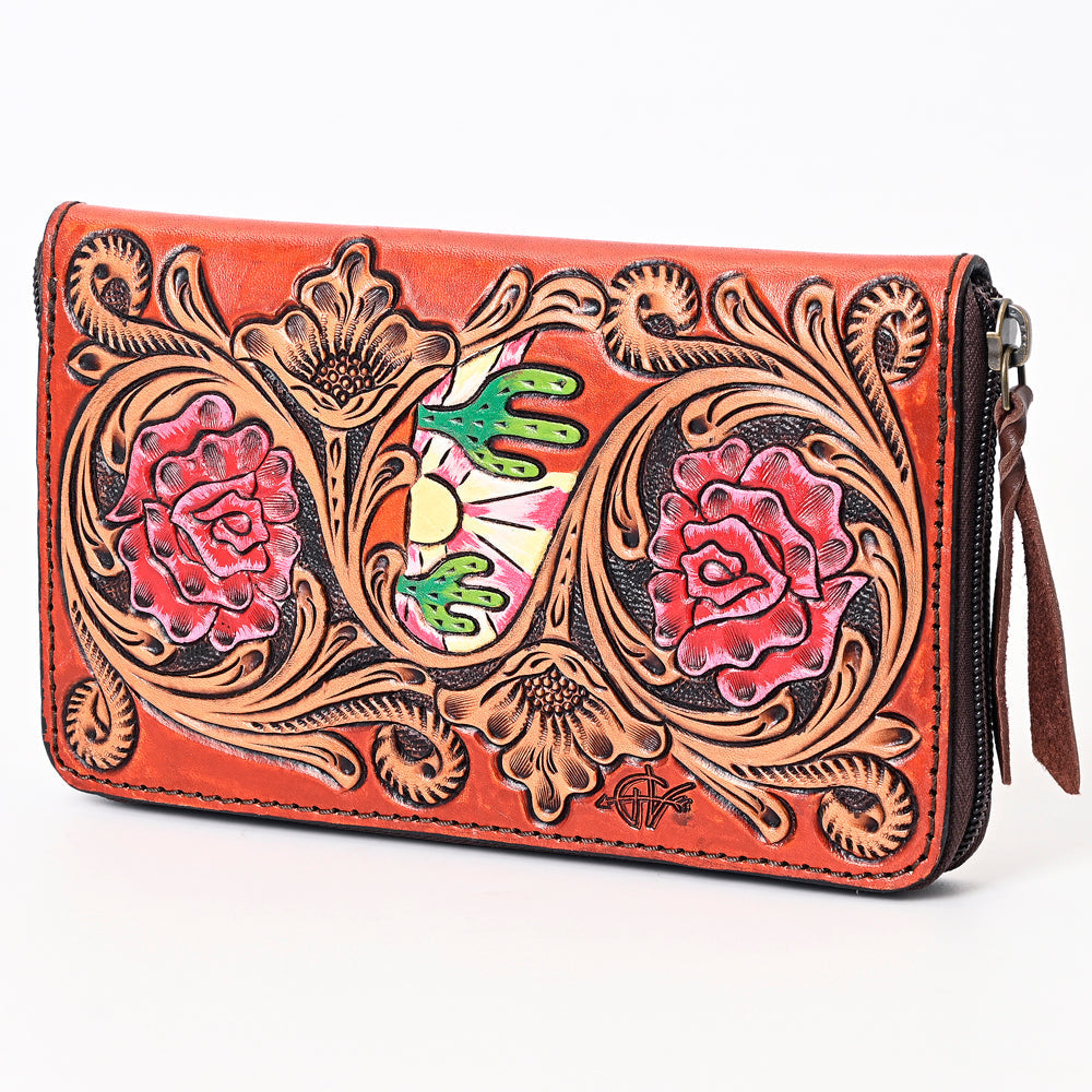 American Darling Hand-Tooled Genuine Leather Bag