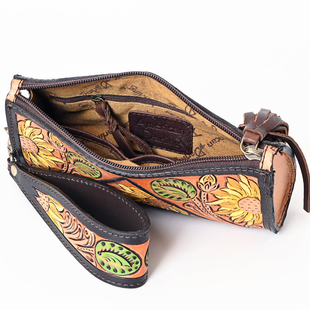 American Darling Hand-Tooled Genuine Leather Bag