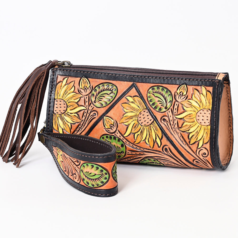 American Darling Hand-Tooled Genuine Leather Bag
