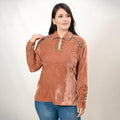 American Darling Velvet Women shirt dress Tunic Ladies girl Top