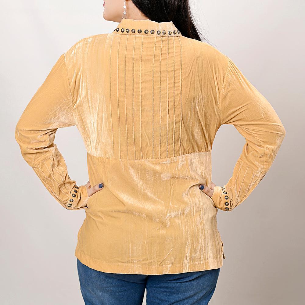 American Darling Velvet Women shirt dress Tunic Ladies girl Top