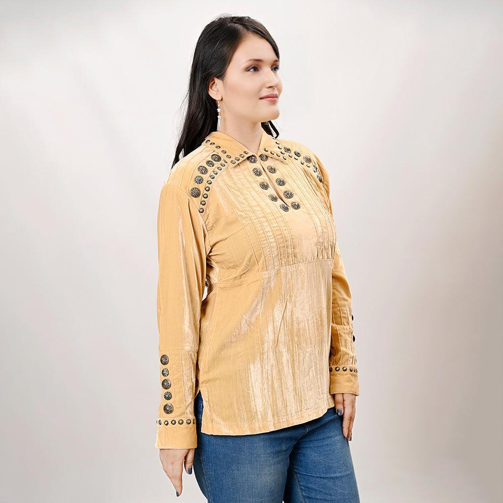 American Darling Velvet Women shirt dress Tunic Ladies girl Top