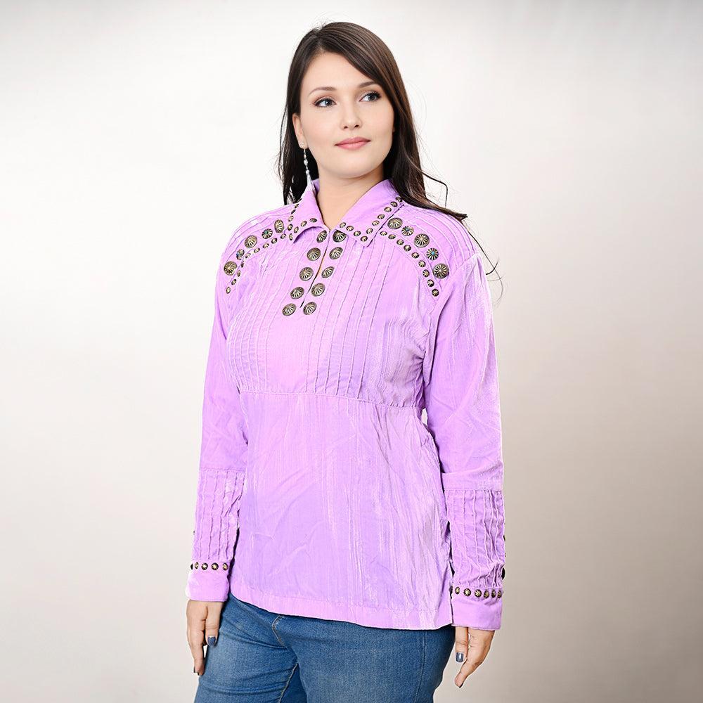 American Darling Velvet Women shirt dress Tunic Ladies girl Top