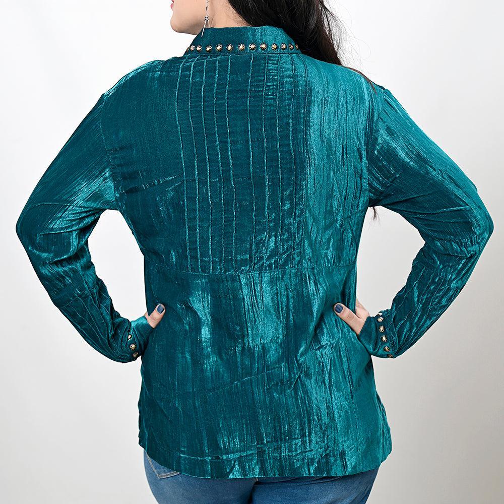 American Darling Velvet Women shirt dress Tunic Ladies girl Top