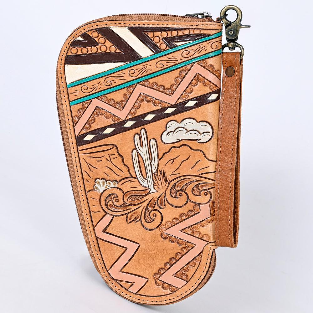American Darling Hand Tooled Saddle Blanket Genuine Leather