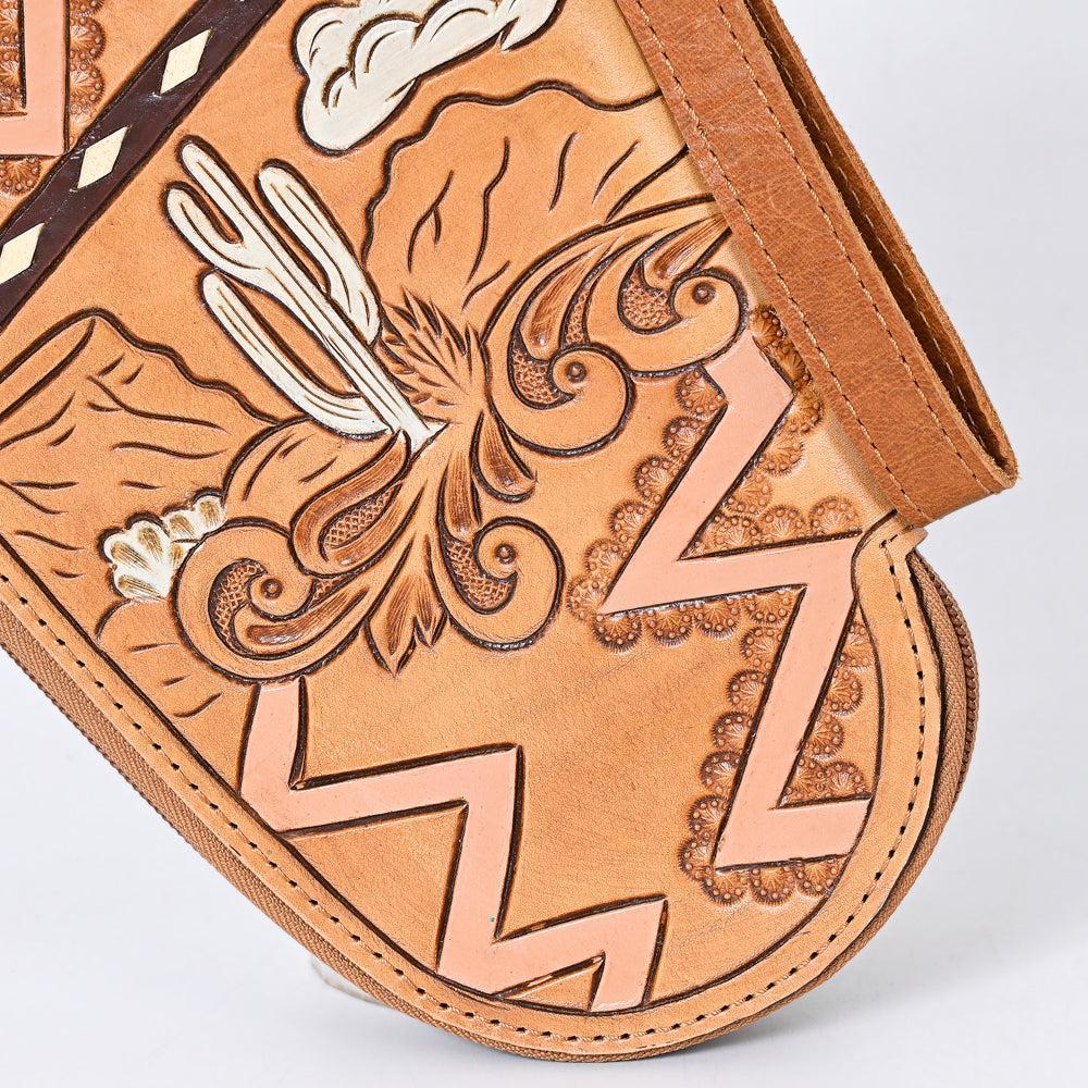 American Darling Hand Tooled Saddle Blanket Genuine Leather