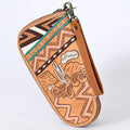 American Darling Hand Tooled Saddle Blanket Genuine Leather