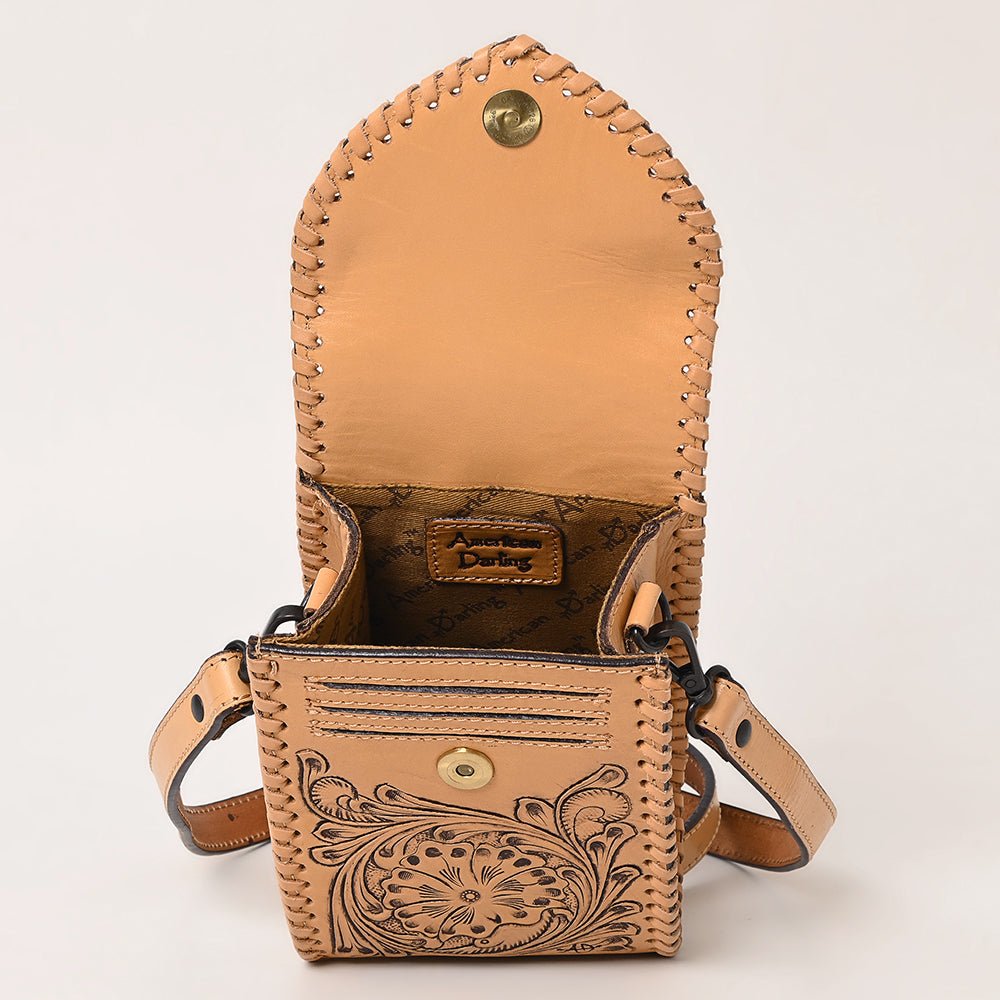 American Darling Tote Hand Tooled Genuine Leather