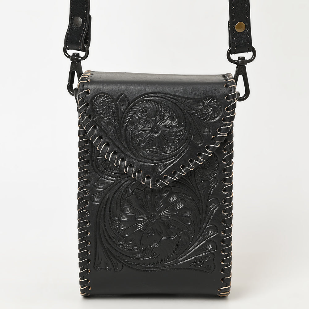 American Darling Cell Phone Holder Hand Tooled Genuine Leather Western Women Bag Handbag Purse | Travel Bags College Casual