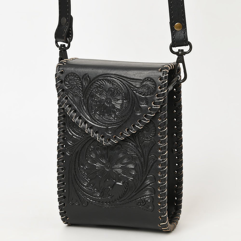 American Darling Cell Phone Holder Hand Tooled Genuine Leather