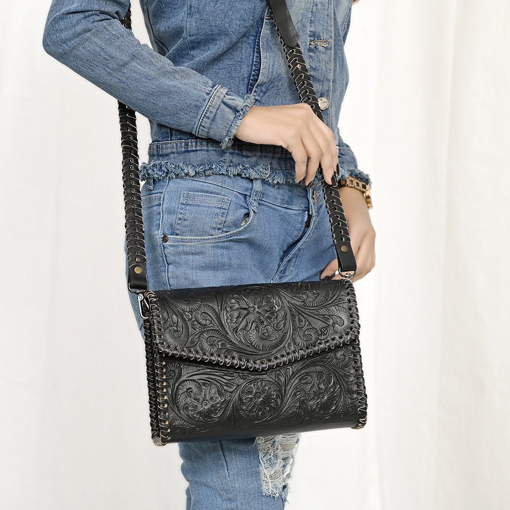 American Darling Hand Tooled Genuine Leather