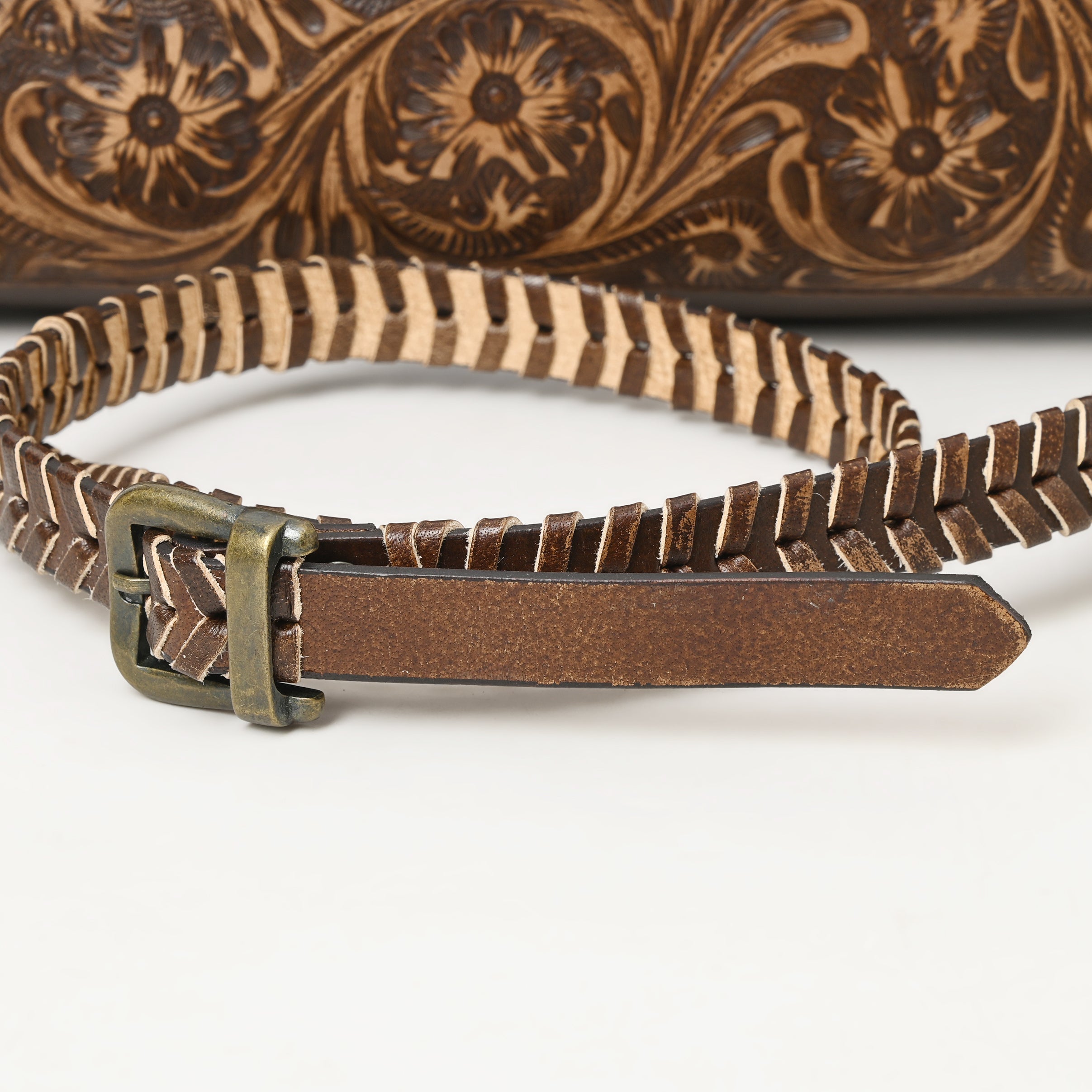 American Darling Hand Tooled Genuine Leather