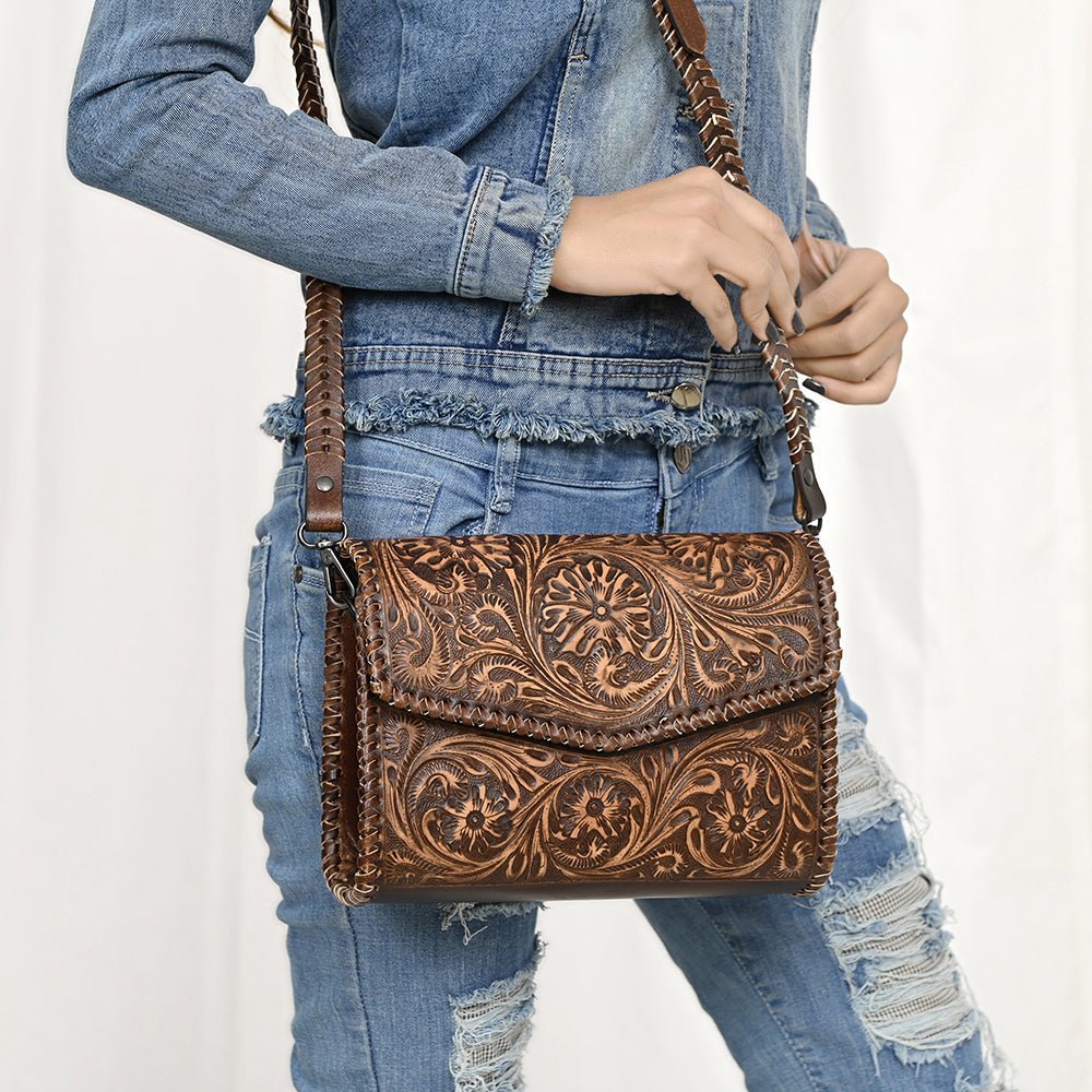 American Darling Hand Tooled Genuine Leather