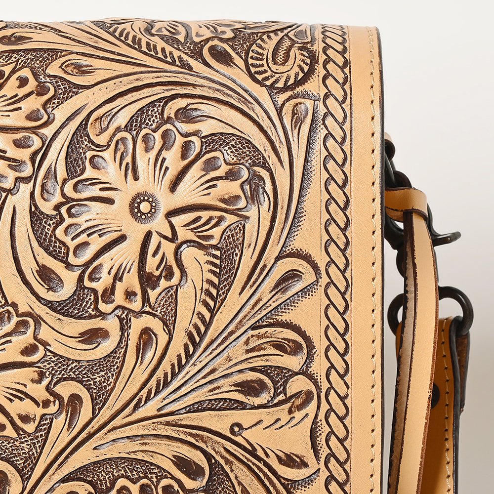 American Darling Hand Tooled Genuine Leather