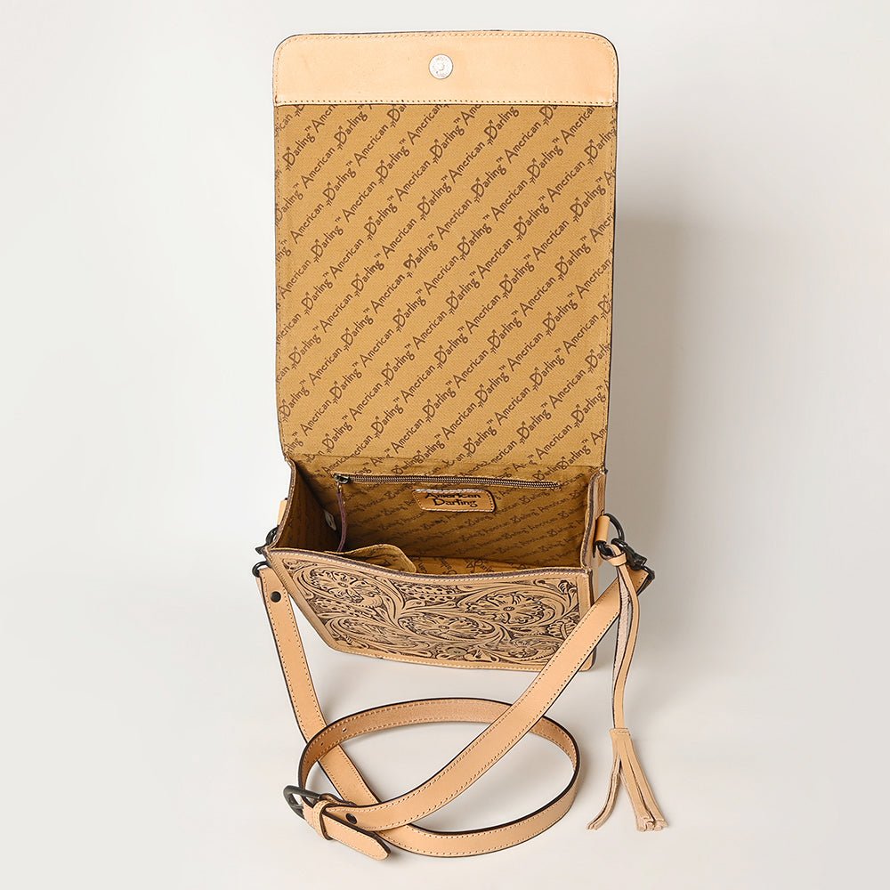 American Darling Hand Tooled Genuine Leather
