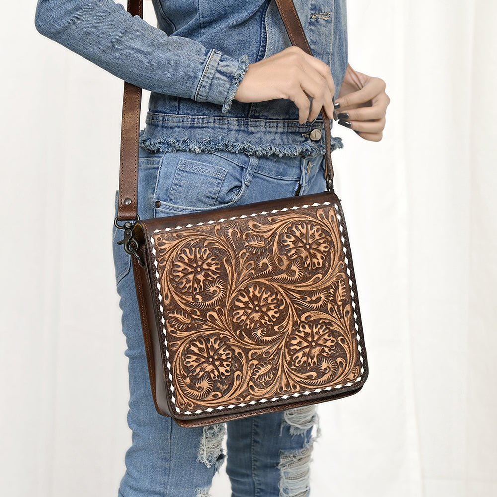 American Darling Hand Tooled Genuine Leather