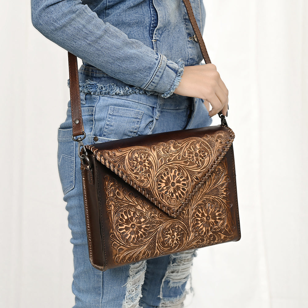 American Darling Hand Tooled Genuine Leather
