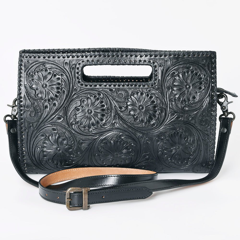 American Darling Clutch Hand Tooled Genuine Leather