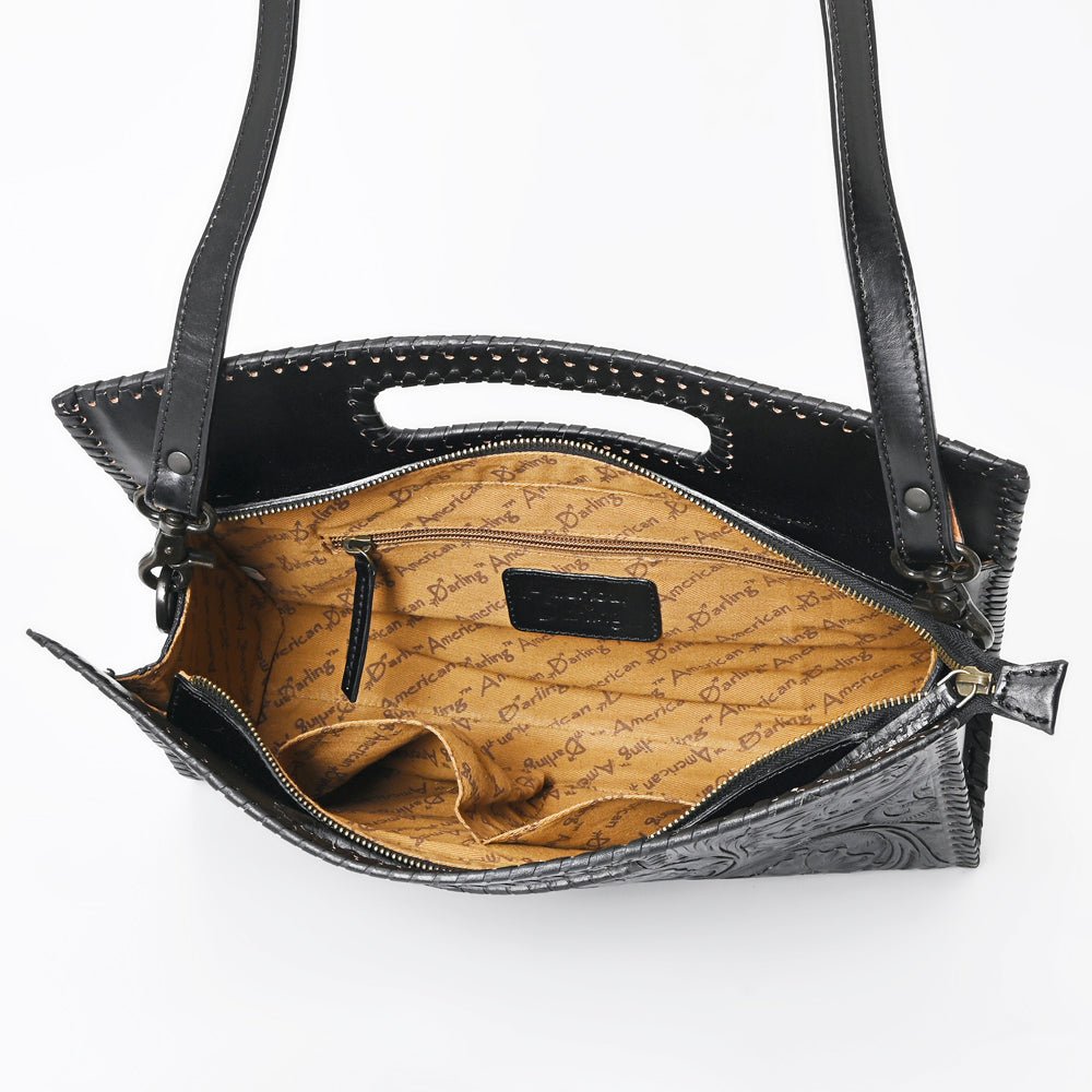 American Darling Clutch Hand Tooled Genuine Leather