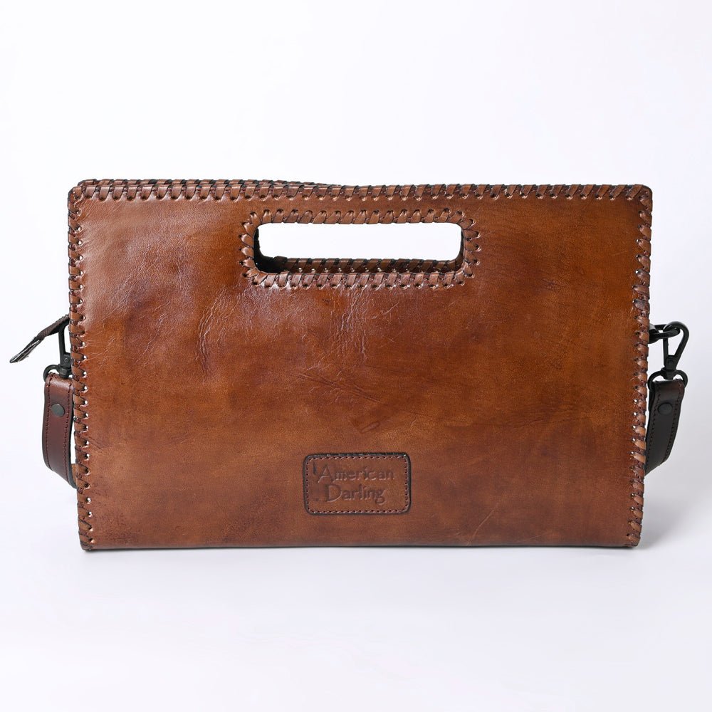 American Darling Clutch Hand Tooled Genuine Leather