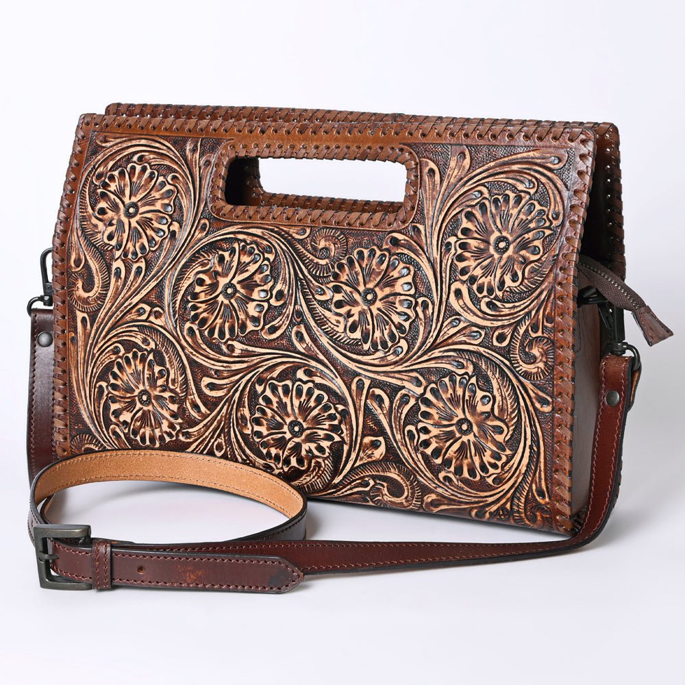 American Darling Clutch Hand Tooled Genuine Leather