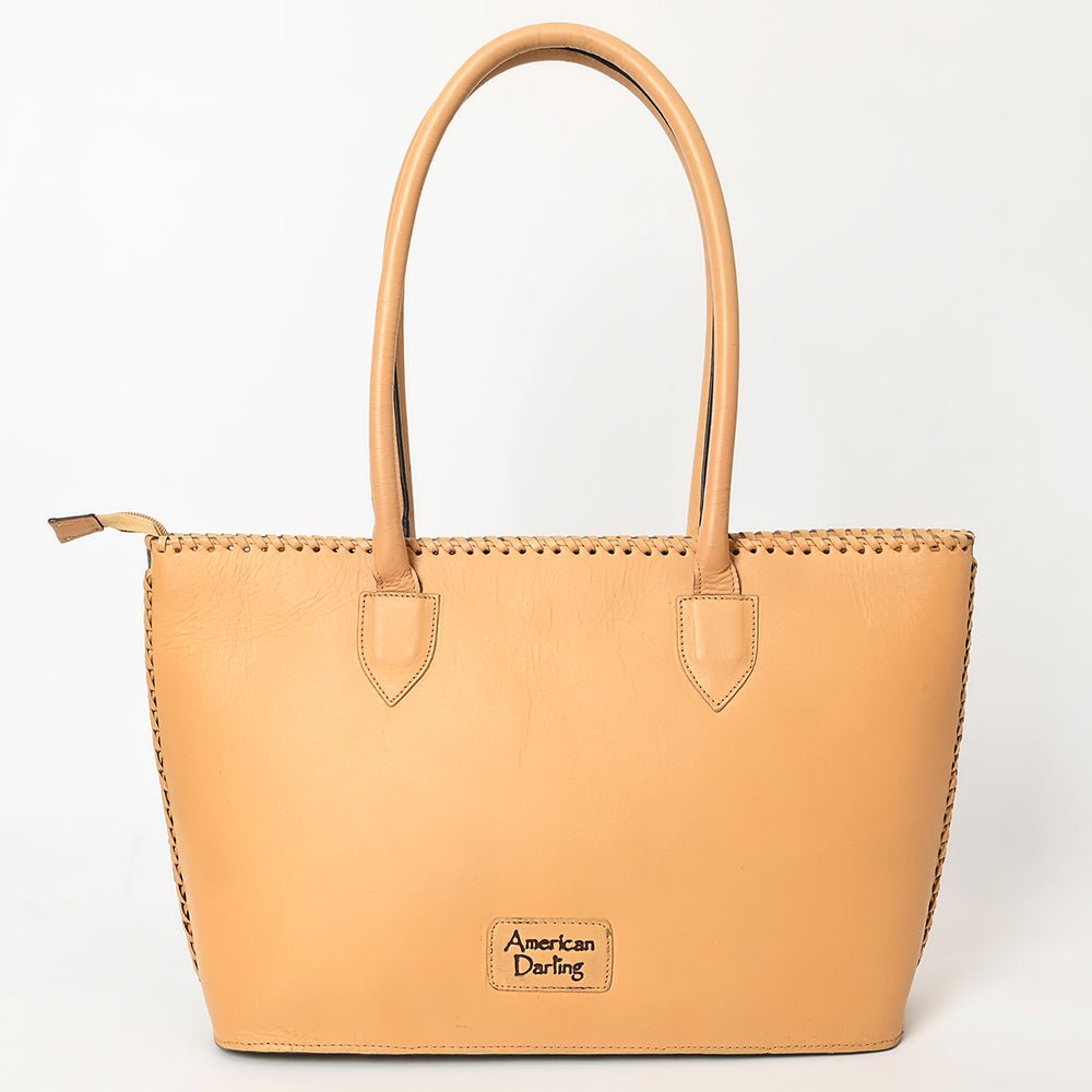 American Darling Tote Hand Tooled Genuine Leather