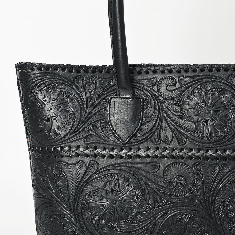 American Darling Tote Hand Tooled Genuine Leather