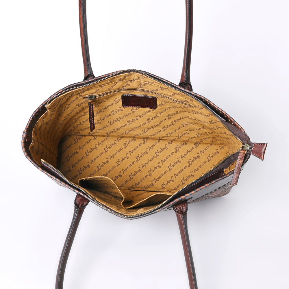 American Darling Hand Tooled Genuine Leather