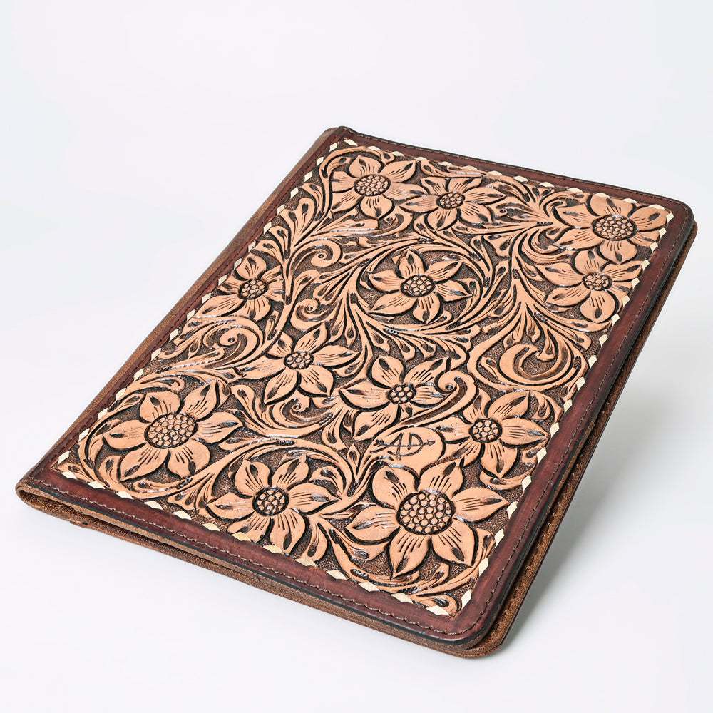 American Darling Hand-Tooled Leather Portfolio Bag