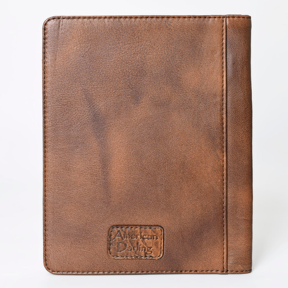American Darling Hand-Tooled Leather Portfolio Bag