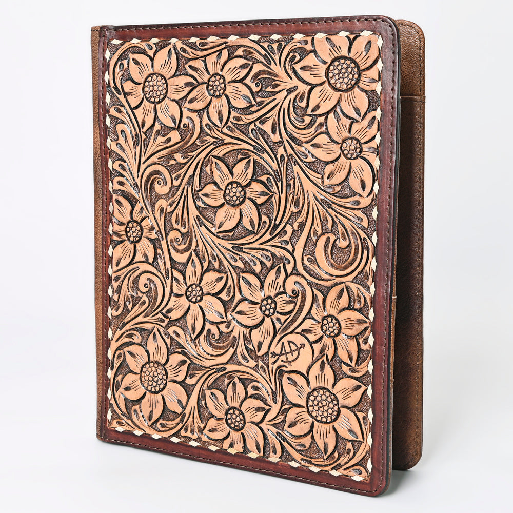 American Darling Hand-Tooled Leather Portfolio Bag