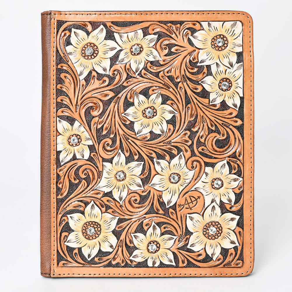 American Darling Hand-Tooled Leather Portfolio Bag